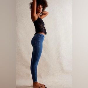 Free People Classic Blue Skinny Jeans